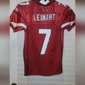 Reebok MATT LEINART #7 Red Arizona Cardinals Jersey Size YOUTH SMALL 8